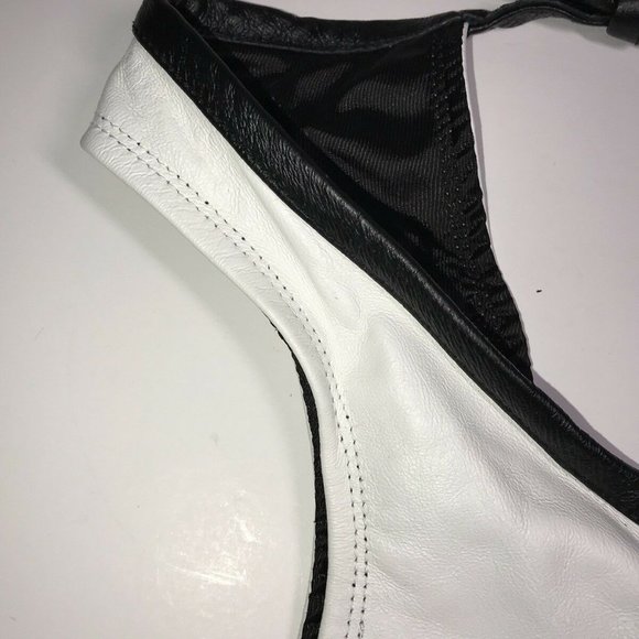 Vintage Playboy Bunny Leather Halter Top Crop - Picture 4 of 8